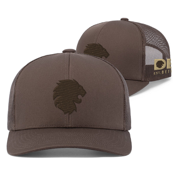 Brown Lion Icon Trucker