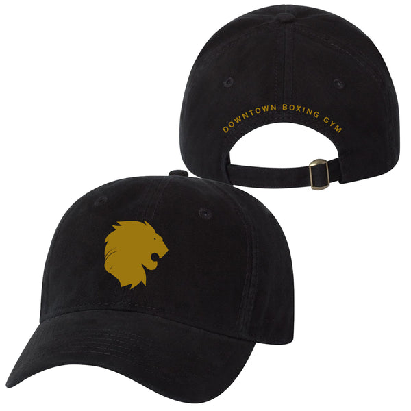 DBG Gold Lion Adjustable "Dad Hat" - Black